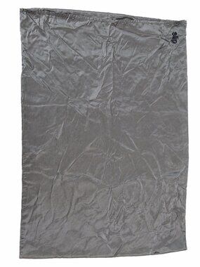 Slip Silk Pillowcase Queen/Standard Size Charcoal Gray Embroidered Logo